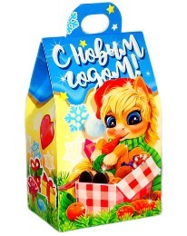 Сладкие новогодние подарки стоимостью от 100 до 200 рублей