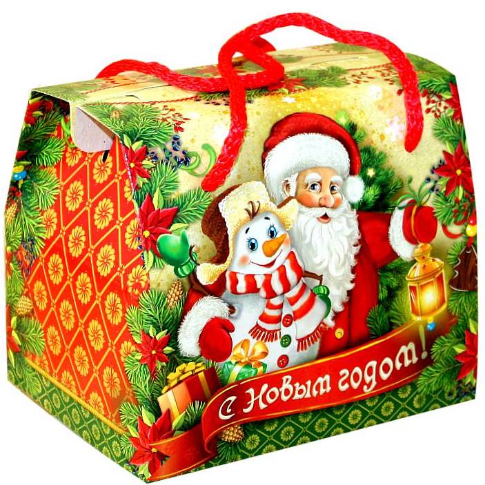 Детский подарок на Новый Год в картонной упаковке весом 750 грамм по цене 868 руб